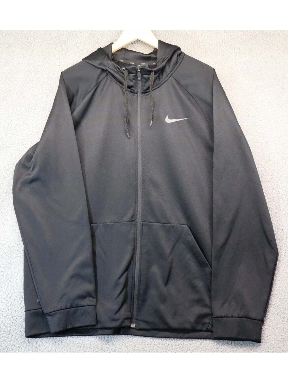 Nike Therma 2XL Dri-Fit Full Zip Black Hoodie 800187-010
